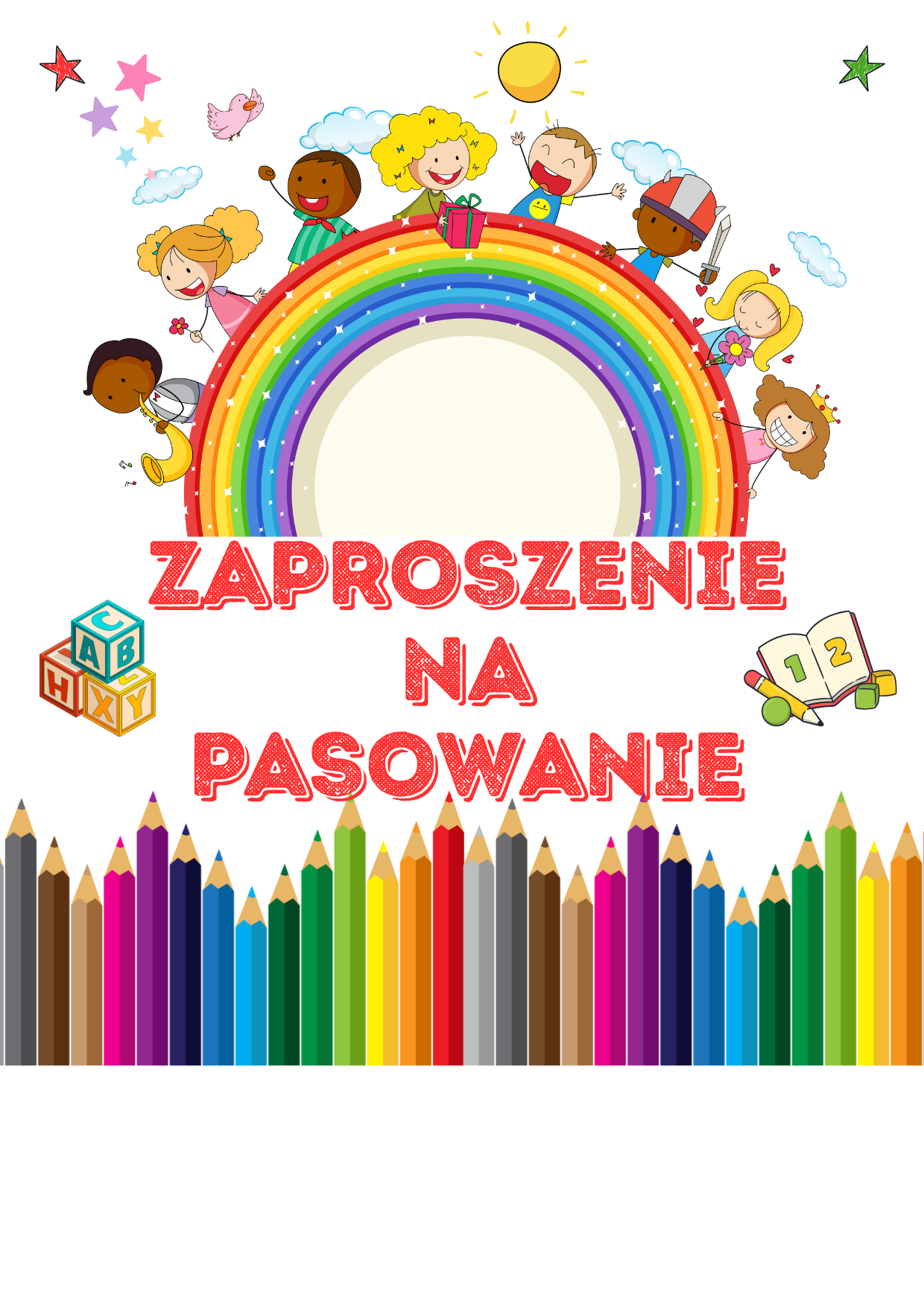 Zaproszenie na Pasowanie na Przedszkolaka