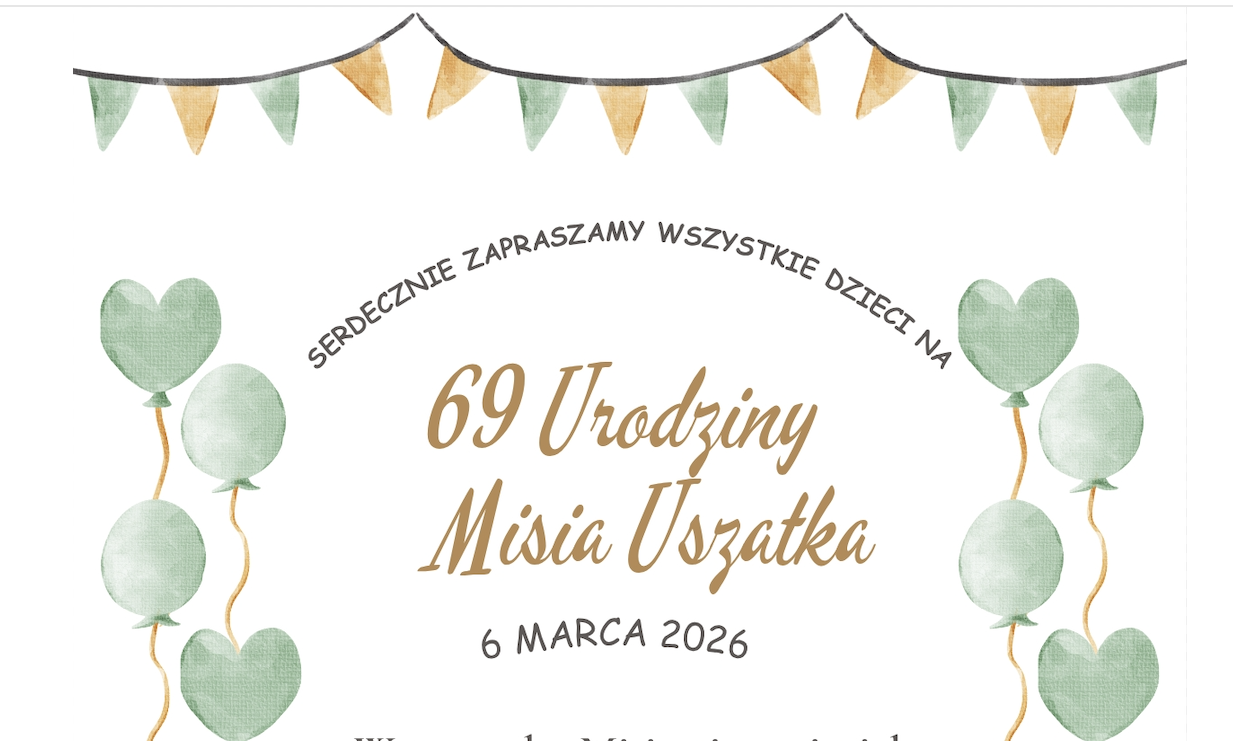 69 urodziny Misia Uszatka