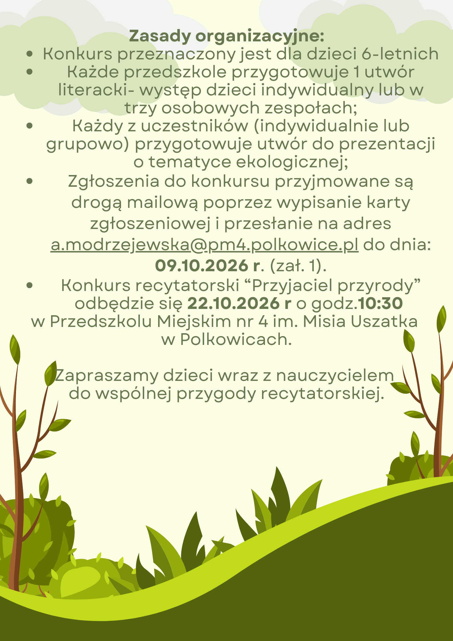 III edycja Międzyprzedszkolnego konkursu recytatorskiego "Przyjaciel przyrody"