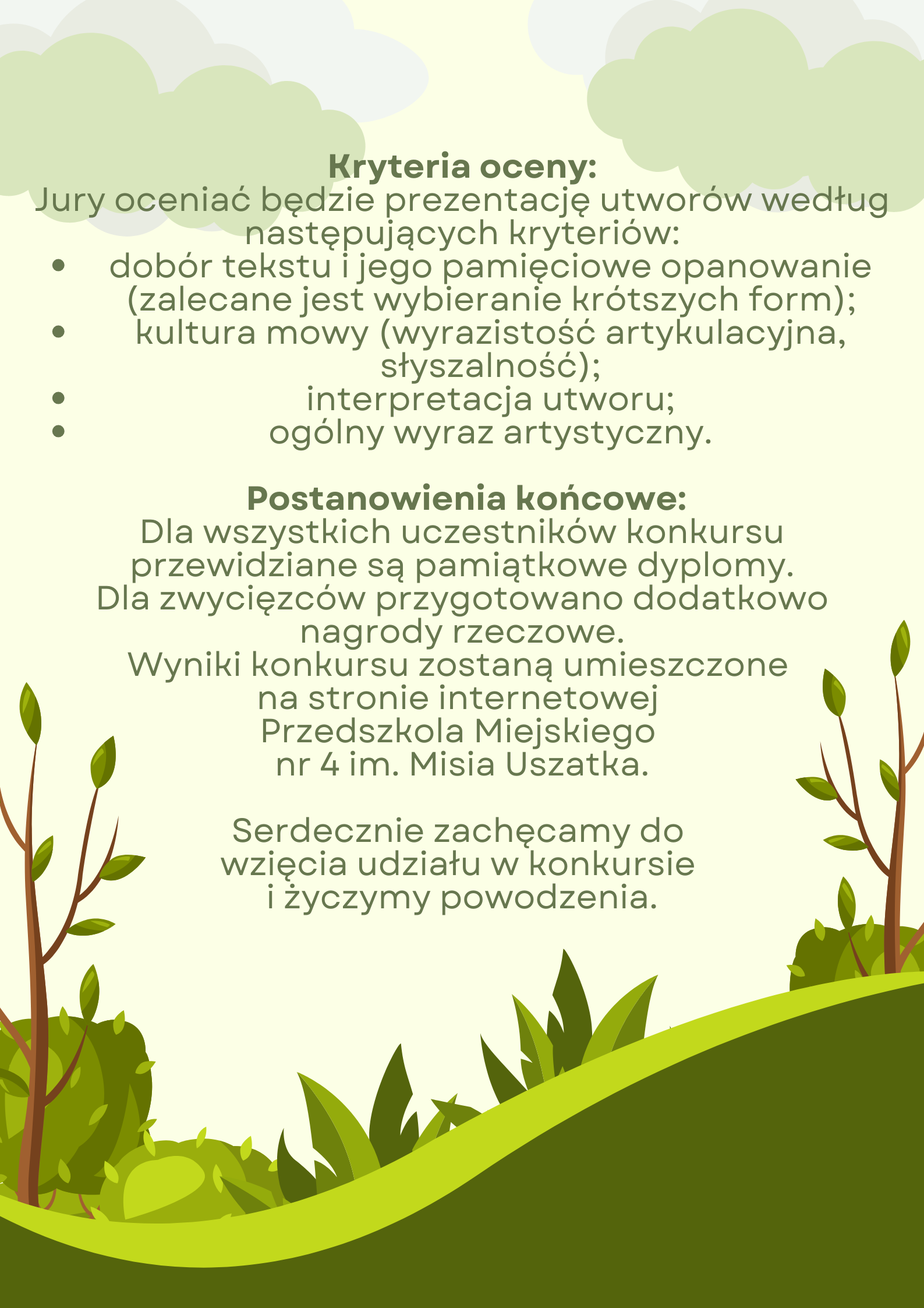 III edycja Międzyprzedszkolnego konkursu recytatorskiego "Przyjaciel przyrody"