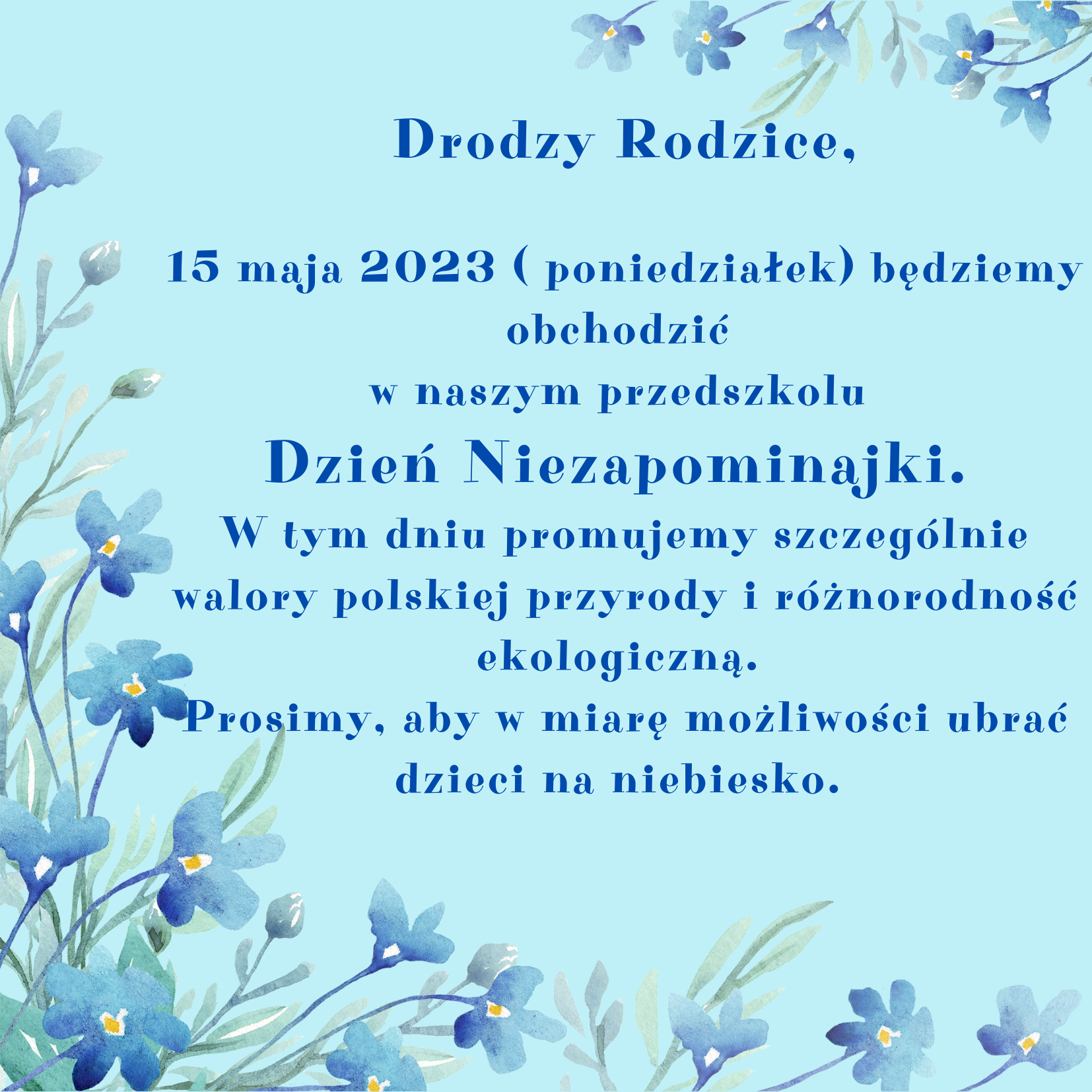 Dzień Niezapominajki