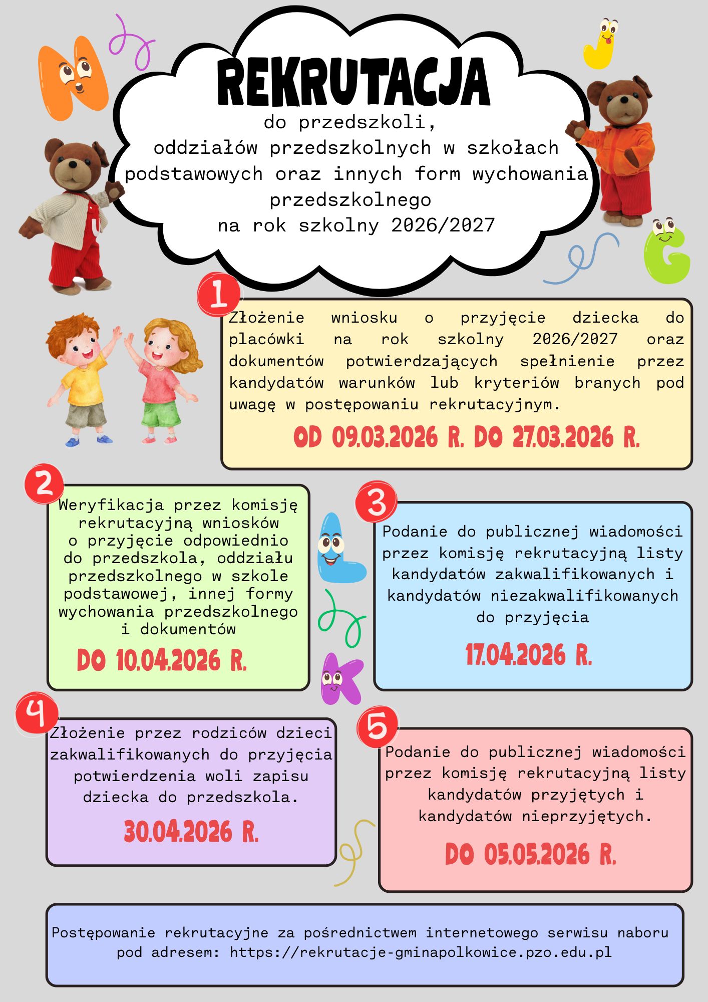 Rekrutacja- ważne terminy