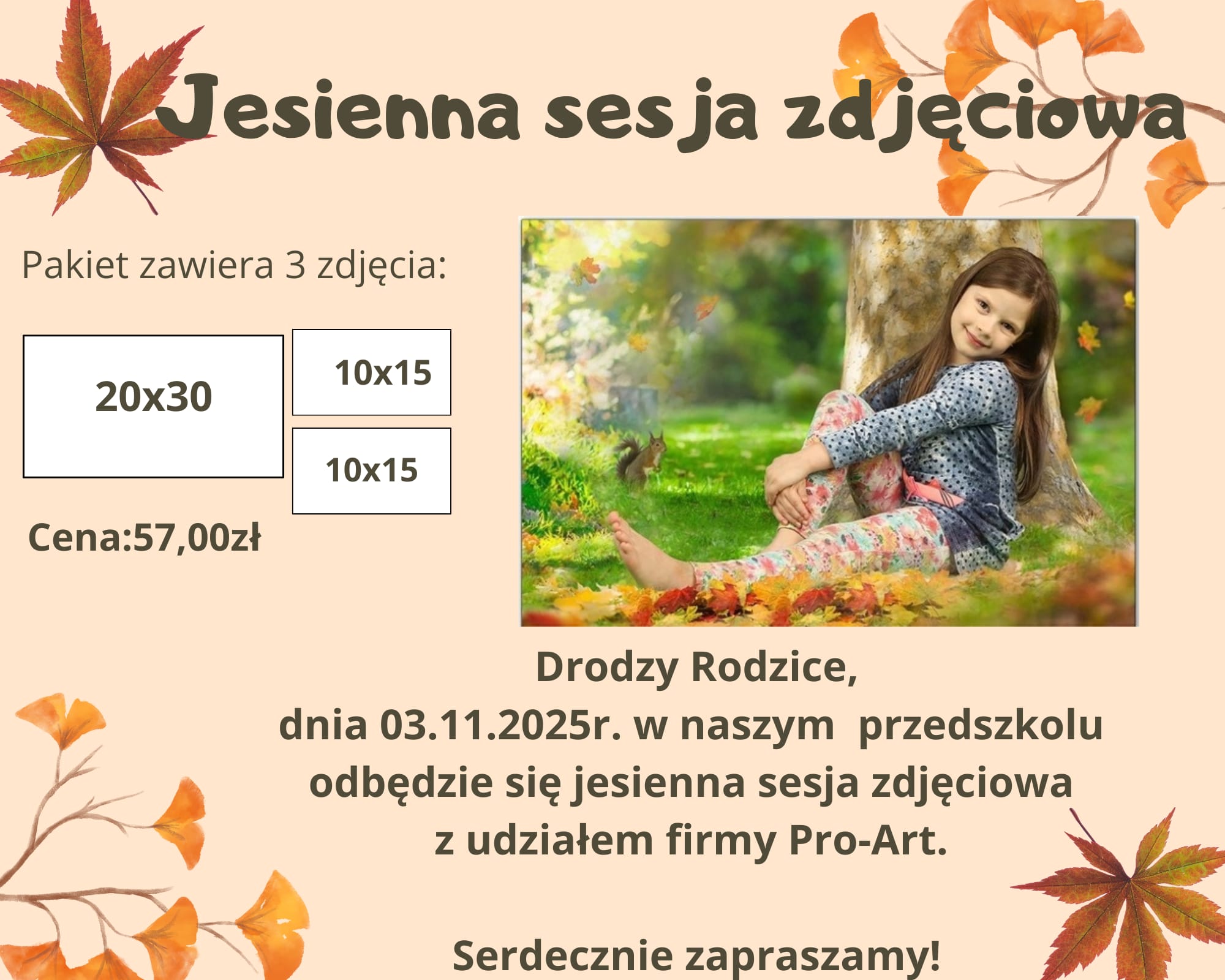 Jesienna sesja zdjęciowa
