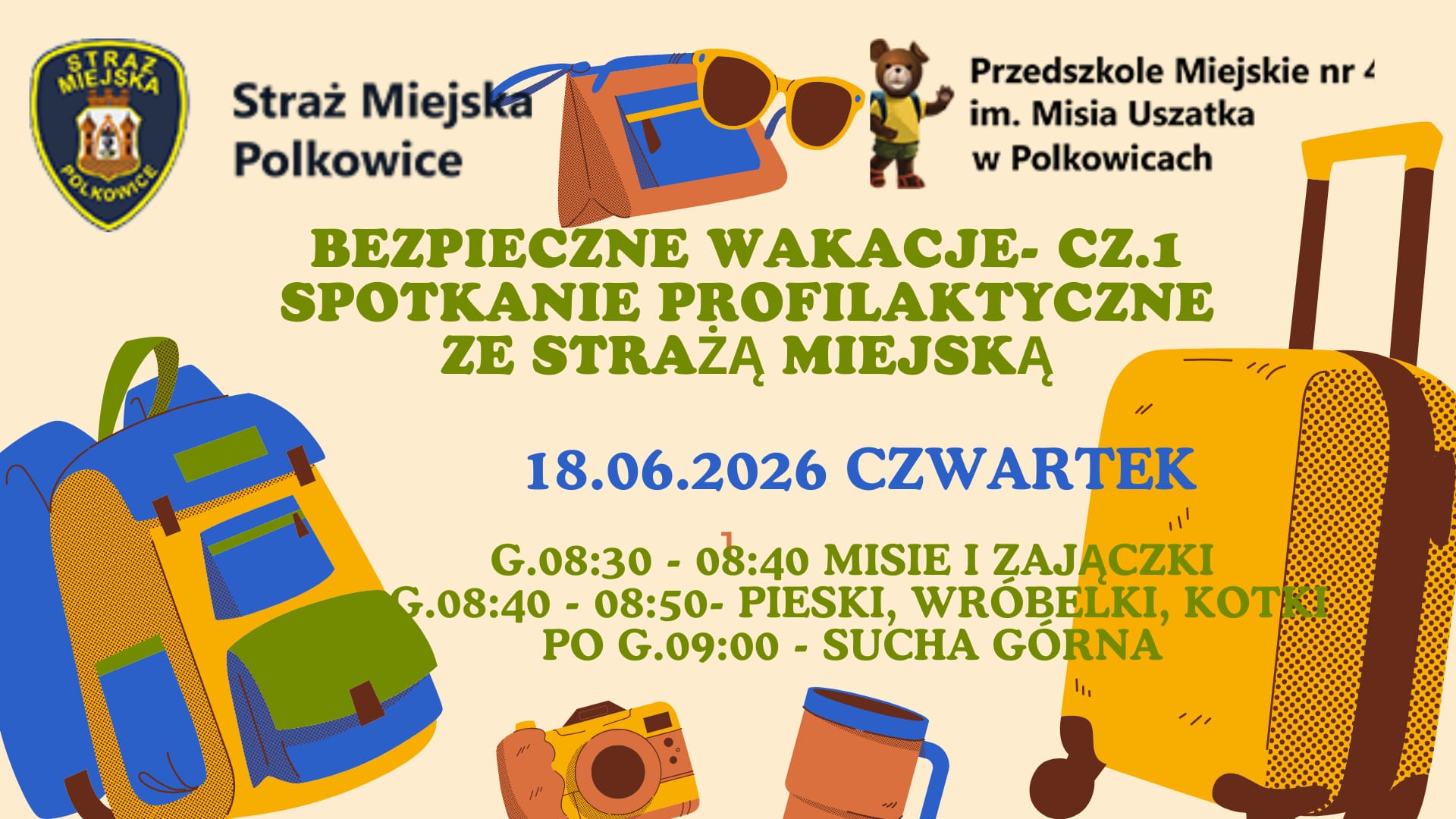 "Bezpieczne wakacje" - spotkania profilaktyczne