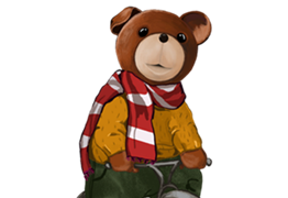 Loteria - walentynkowe serce z Misiem Uszatkiem