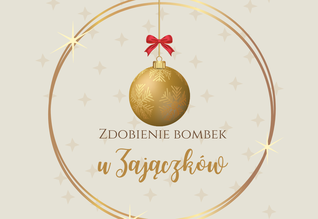 Zdobienie bożonarodzeniowych bombek u Zajączków. Dzieci wykonały własnoręcznie wspaniałe i kolorowe bombki na choinkę.